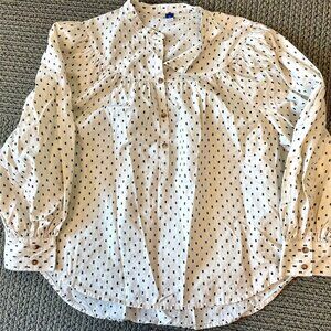 Old Navy polka dot blouse